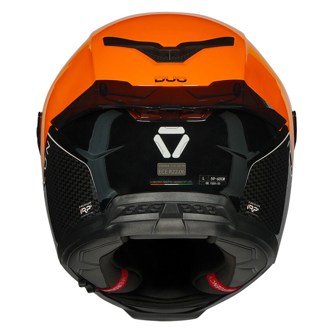 Destination Moto Korda Icon Duo Gloss Orange Helmet