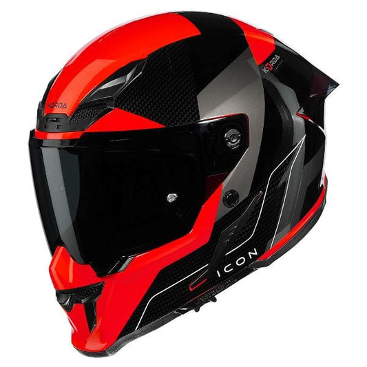 Destination Moto Korda Icon NYX Gloss Black Red Helmet