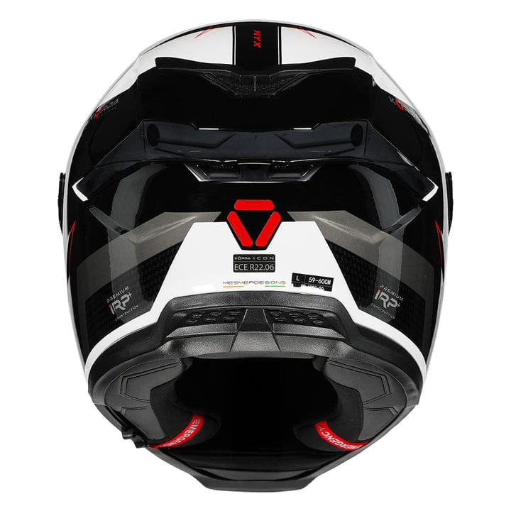 Destination Moto Korda Icon NYX Gloss Black White Helmet
