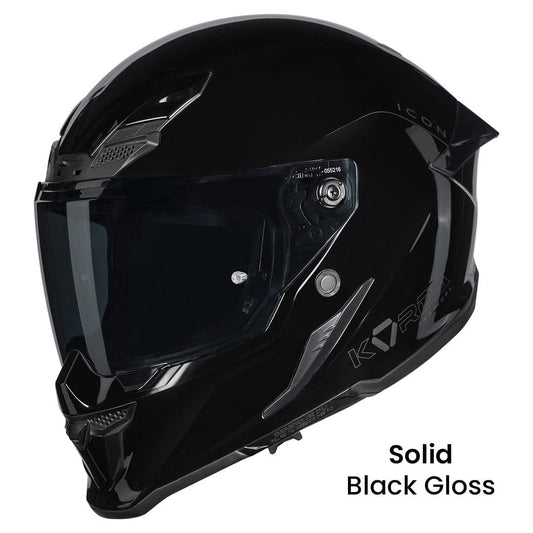 Destination Moto Korda Icon Solid Gloss Black Helmet