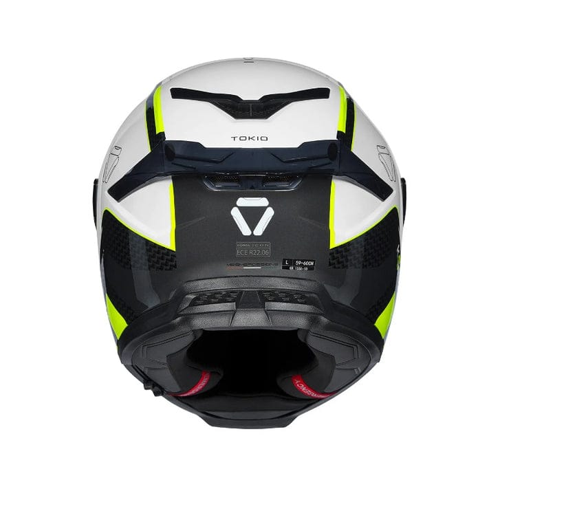 Destination Moto Korda Icon Tokio Gloss White Yellow Helmet