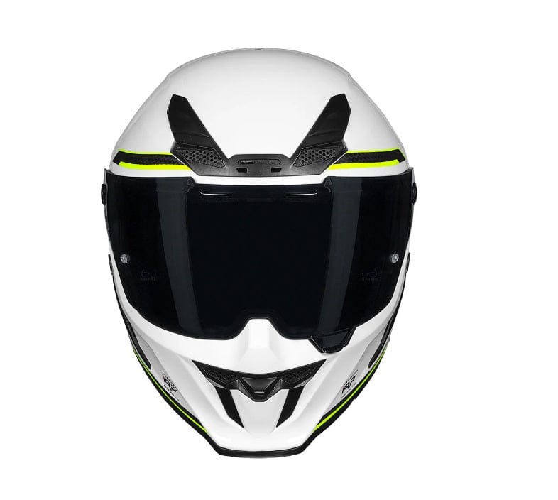 Destination Moto Korda Icon Tokio Gloss White Yellow Helmet