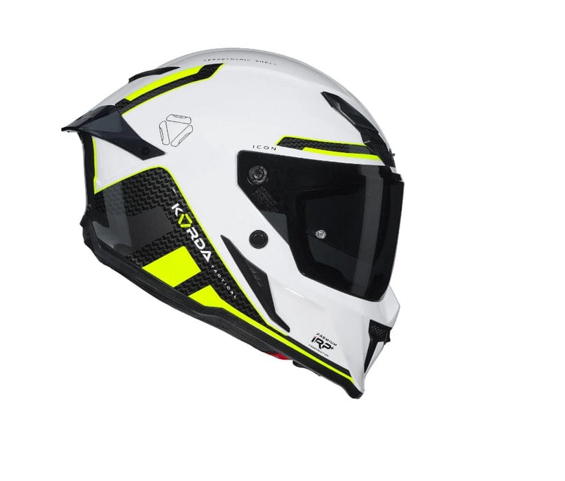 Destination Moto Korda Icon Tokio Gloss White Yellow Helmet