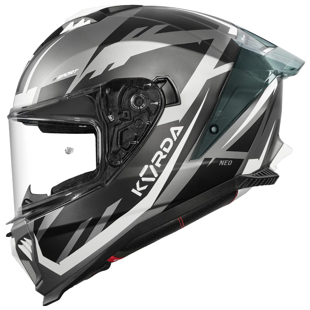 Destination Moto Korda Neo Atos Matt Black Grey Helmet