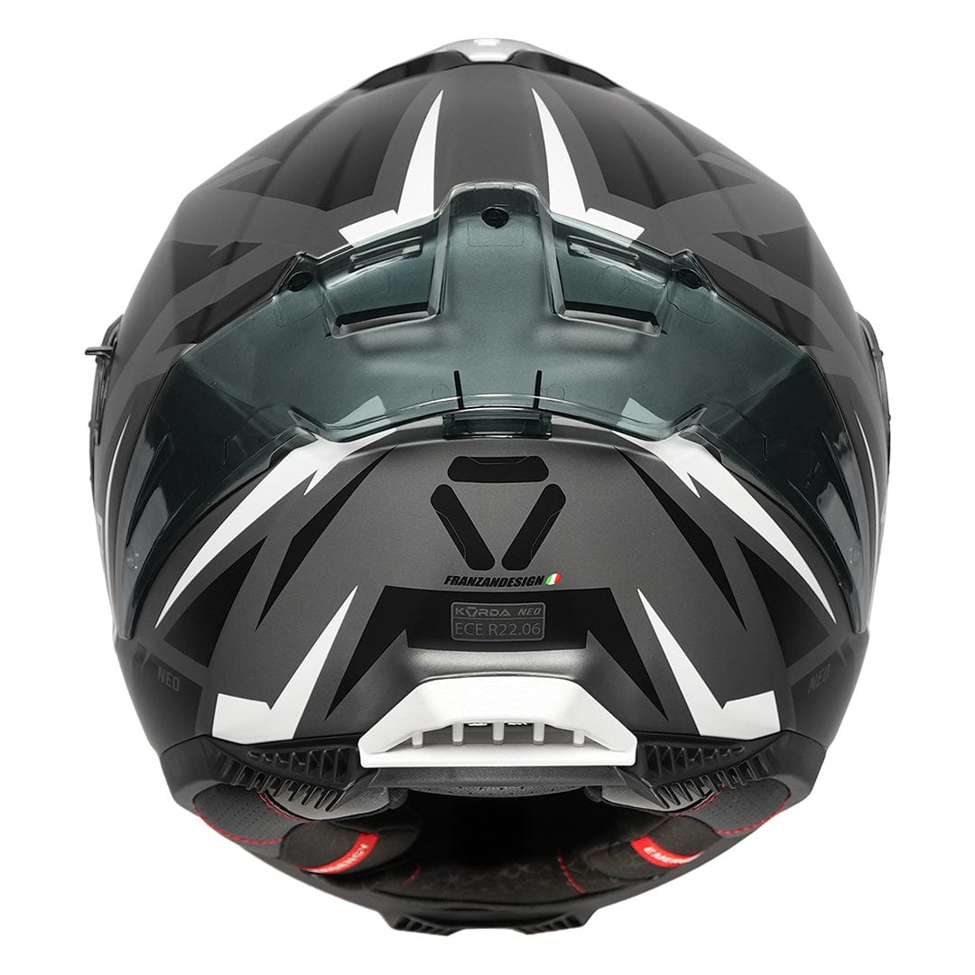 Destination Moto Korda Neo Atos Matt Black Grey Helmet