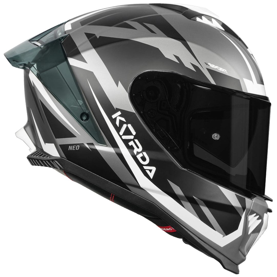 Destination Moto Korda Neo Atos Matt Black Grey Helmet