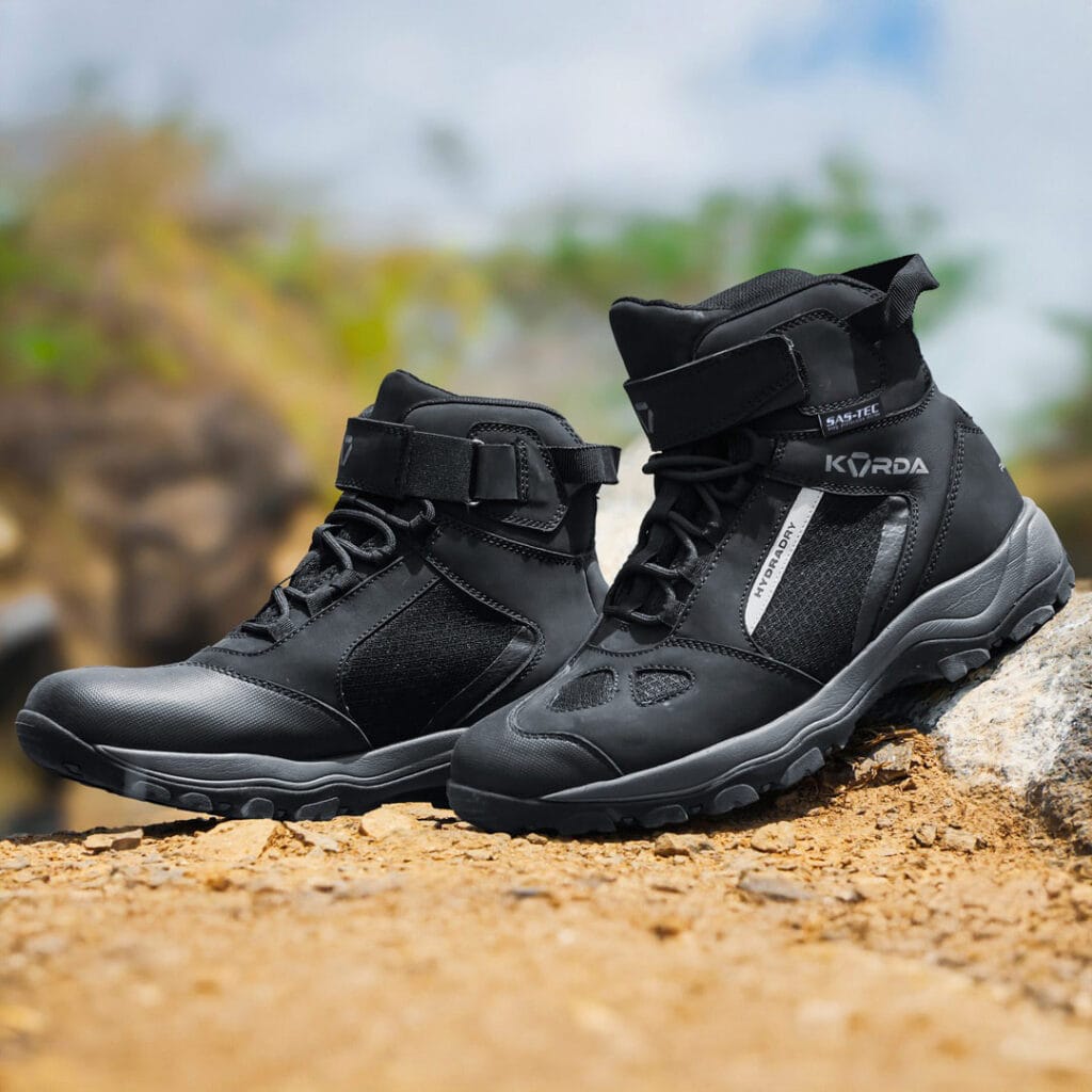 Destination Moto Korda Pathfinder Riding Boots With Sas-Tec