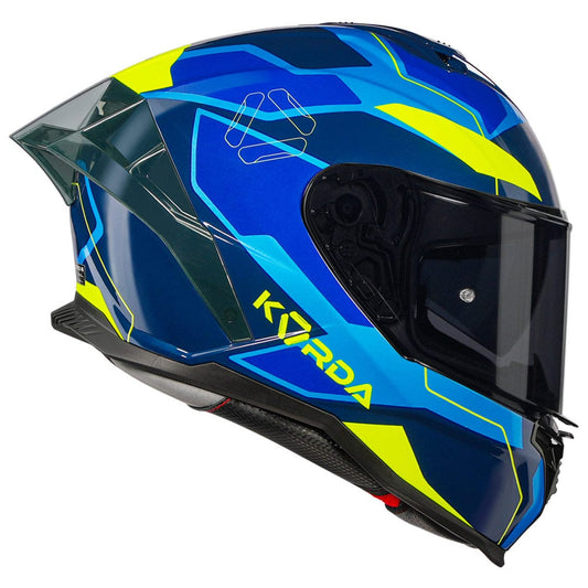 Destination Moto Korda Shockwave Flow Gloss Blue Helmet