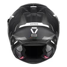 Destination Moto Korda Sonic GP Roadlion Matt Black Grey Helmet