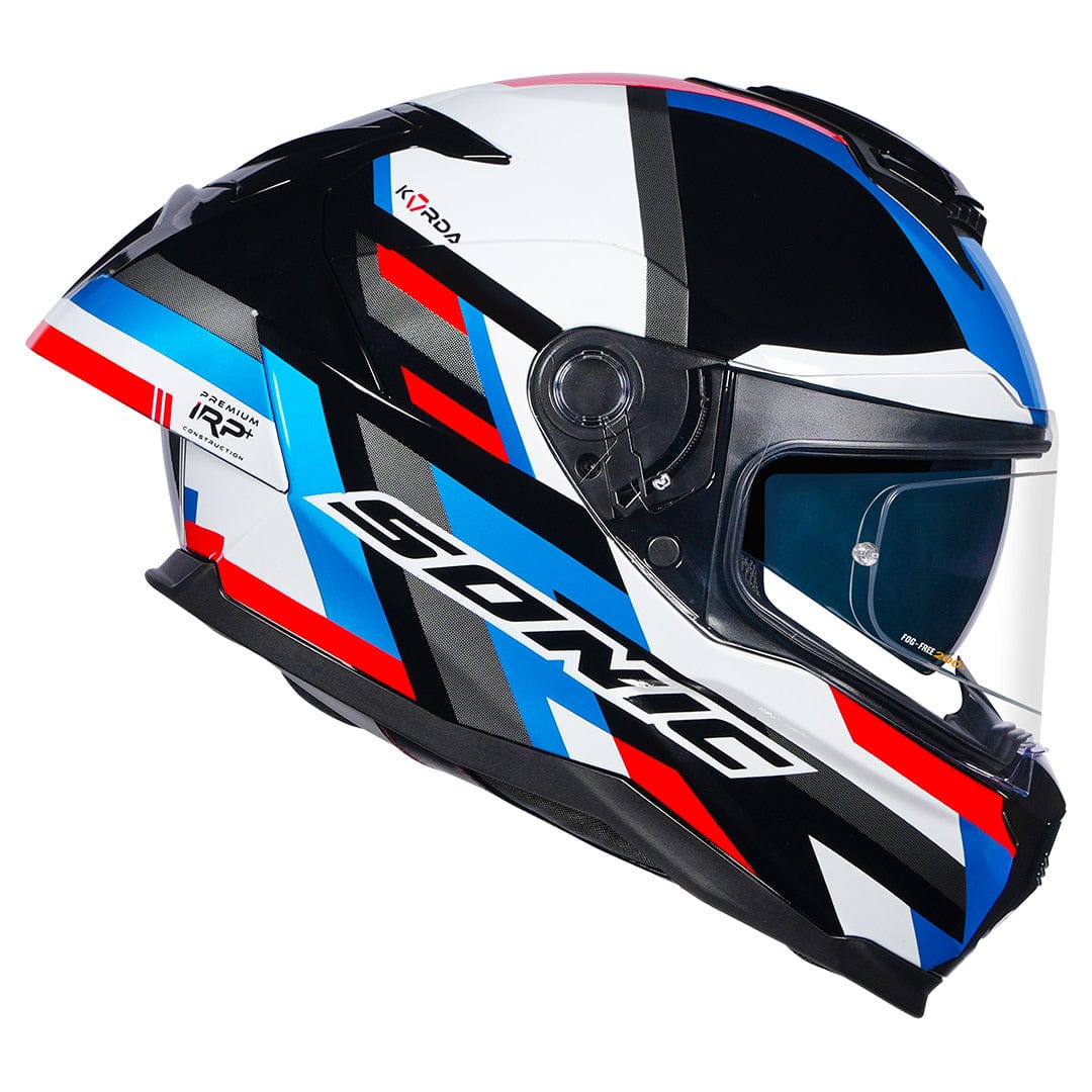 Destination Moto Korda Sonic Moze Gloss Blue Red Helmet