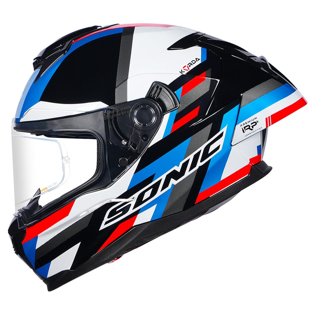 Destination Moto Korda Sonic Moze Gloss Blue Red Helmet