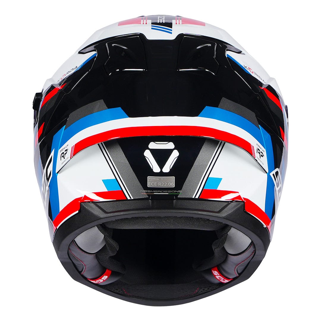 Destination Moto Korda Sonic Moze Gloss Blue Red Helmet