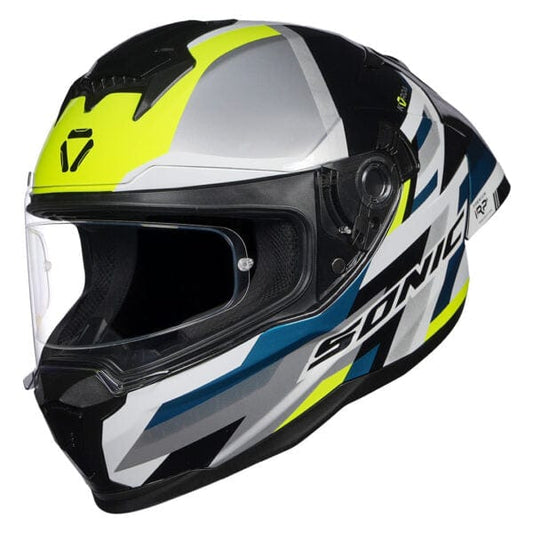 Destination Moto Korda Sonic Moze Gloss Fluorescent Yellow Helmet