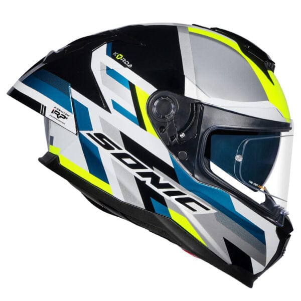 Destination Moto Korda Sonic Moze Gloss Fluorescent Yellow Helmet