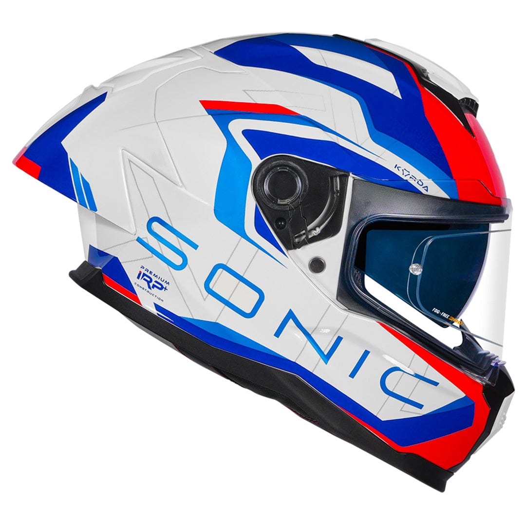 Destination Moto Korda Sonic Roadlion Gloss Red Blue Helmet