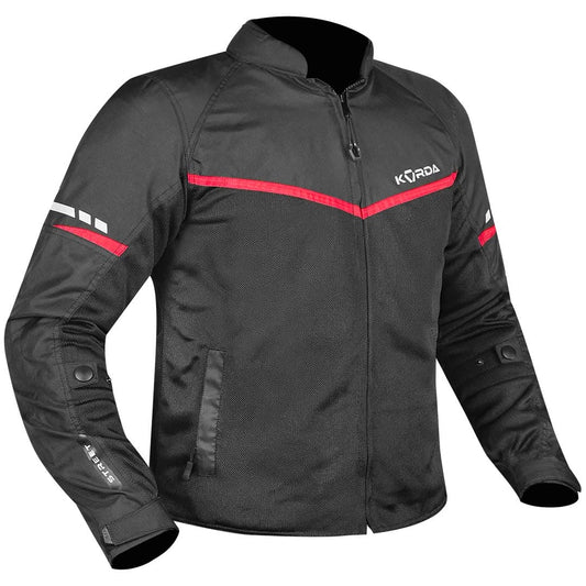 Destination Moto Korda Street Riding Jacket Black Red