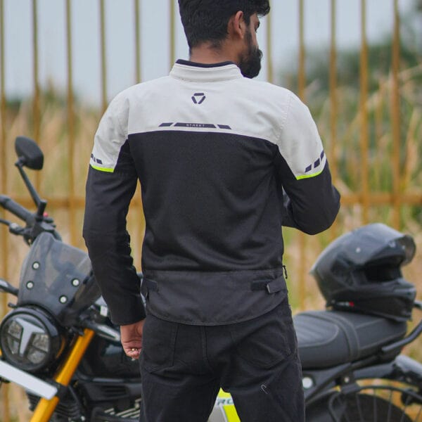 Destination Moto Korda Street Riding Jacket Grey Yellow