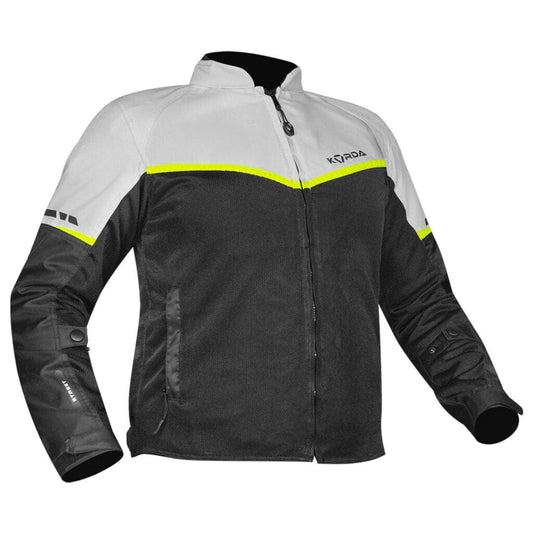 Destination Moto Korda Street Riding Jacket Grey Yellow
