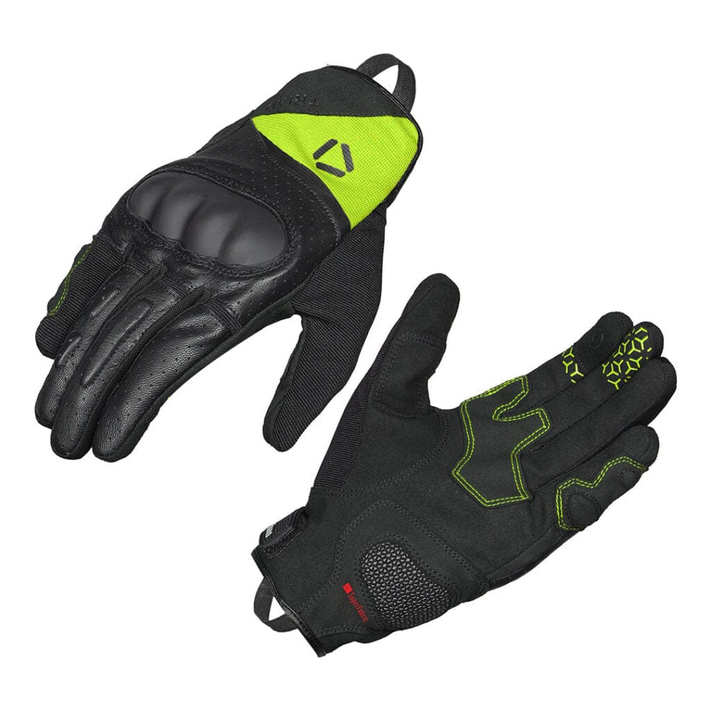Destination Moto Korda Triad Riding Gloves Neon Yellow