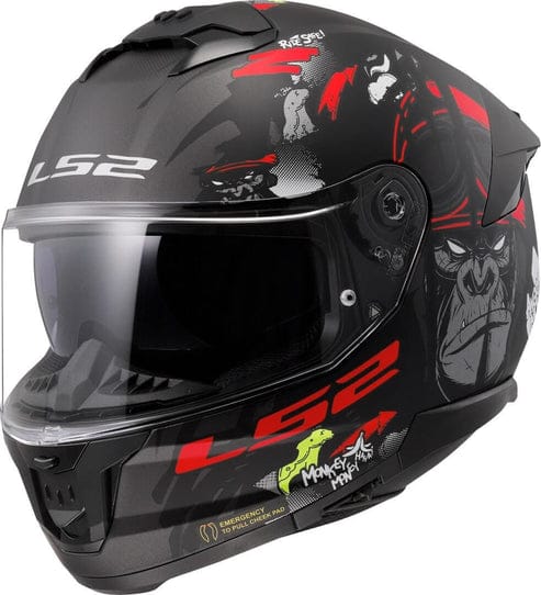 Destination Moto LS2 FF320 STREAM II ANGRY MONKEY MATT HELMET