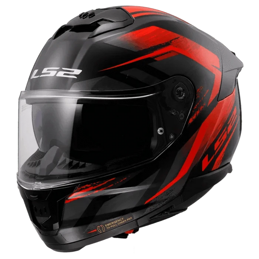 Destination Moto LS2 FF320 STREAM II FURY GLOSS BLACK RED HELMET