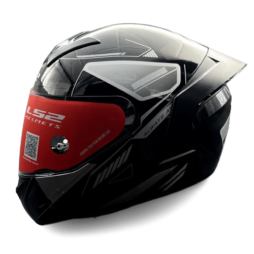 Destination Moto LS2 FF352 ROOKIE BETHA GLOSS BLACK GREY HELMET