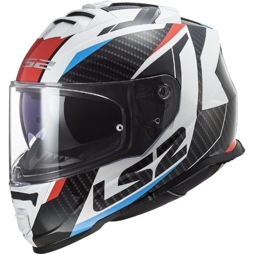 Destination Moto LS2 FF800 Racer Gloss Blue Red White Helmet