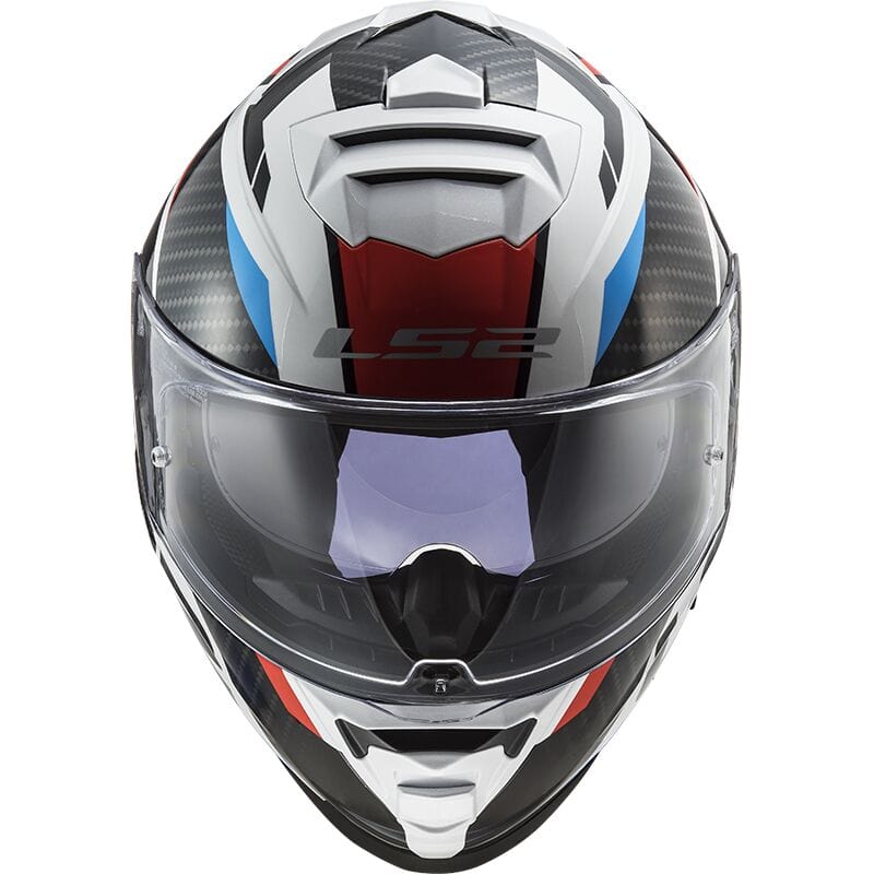 Destination Moto LS2 FF800 Racer Gloss Blue Red White Helmet