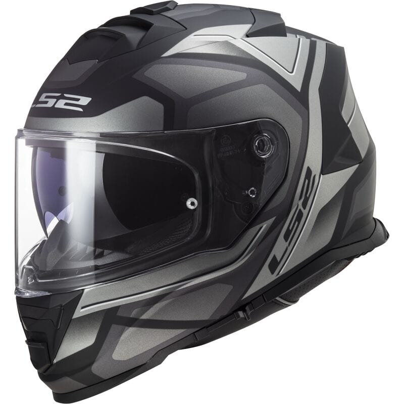 Destination Moto LS2 FF800 Storm Faster Titanium Matt Black Grey Helmet