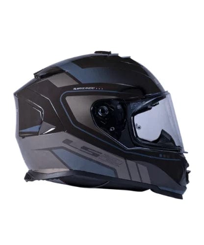 Destination Moto LS2 FF800 Storm II Fist Gloss Black Grey Helmet