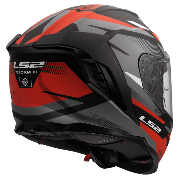 Destination Moto LS2 FF818 STORM III KOMAI BLACK RED HELMET