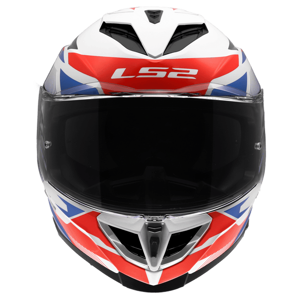 Destination Moto LS2 FF818 STORM III KOMAI WHITE BLUE RED HELMET