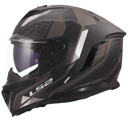 Destination Moto LS2 FF818 STORM III SPORTYGLOSS BLACK GREY HELMET