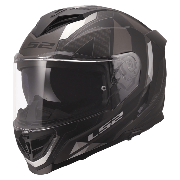 Destination Moto LS2 FF818 STORM III SPORTYGLOSS BLACK GREY HELMET