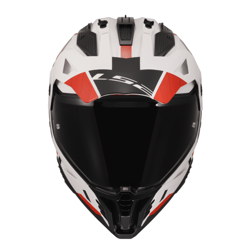 Destination Moto LS2 MX436 PIONEER II HILL GLOSS WHITE RED