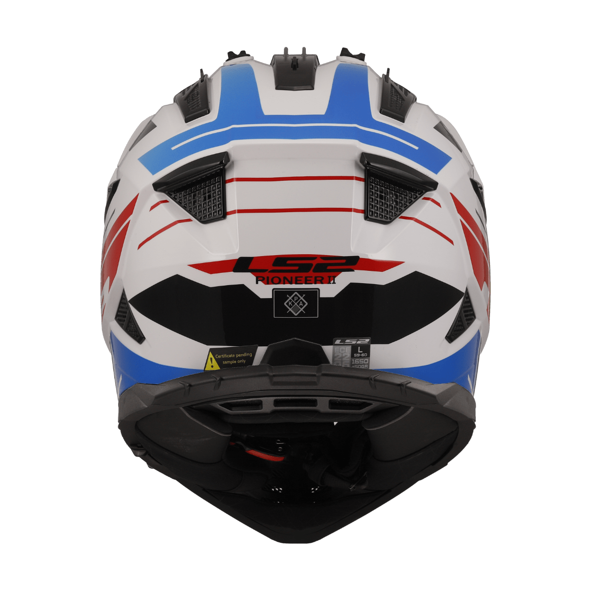 Destination Moto LS2 MX436 PIONEER II NAMIB GLOSS WHITE BLUE RED