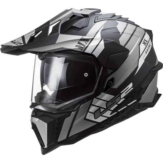 Destination Moto LS2 MX701 EXPLORER ATLANTIS MATT TITANIUM HELMET