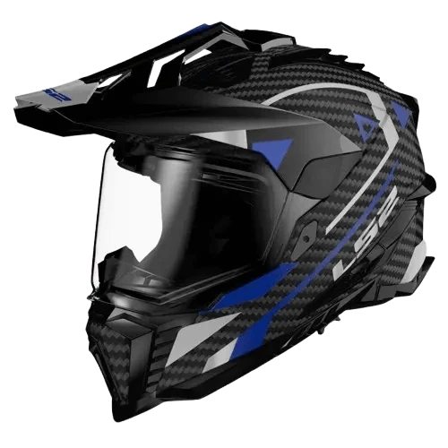 Destination Moto LS2 MX701 EXPLORER CARBON SOLID GLOSS CARBON HELMET (PRE ORDER)