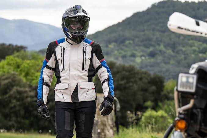 Destination Moto LS2 NARVIK RIDING JACKET BLUE BLACK GREY RED