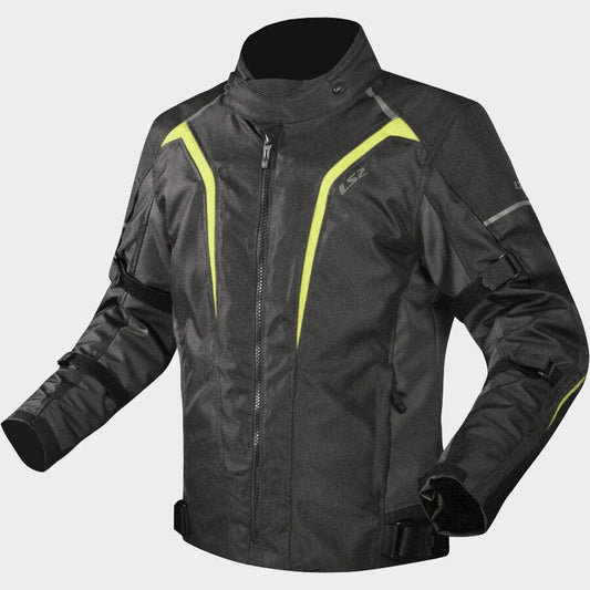 Destination Moto LS2 SEPANG RIDING JACKET BLACK HI VIZ