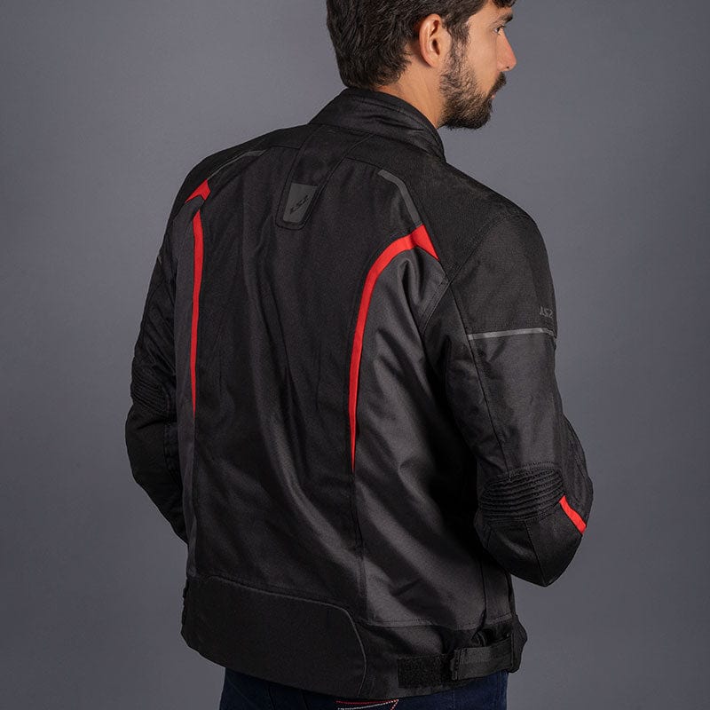 Destination Moto LS2 SEPANG RIDING JACKET BLACK RED
