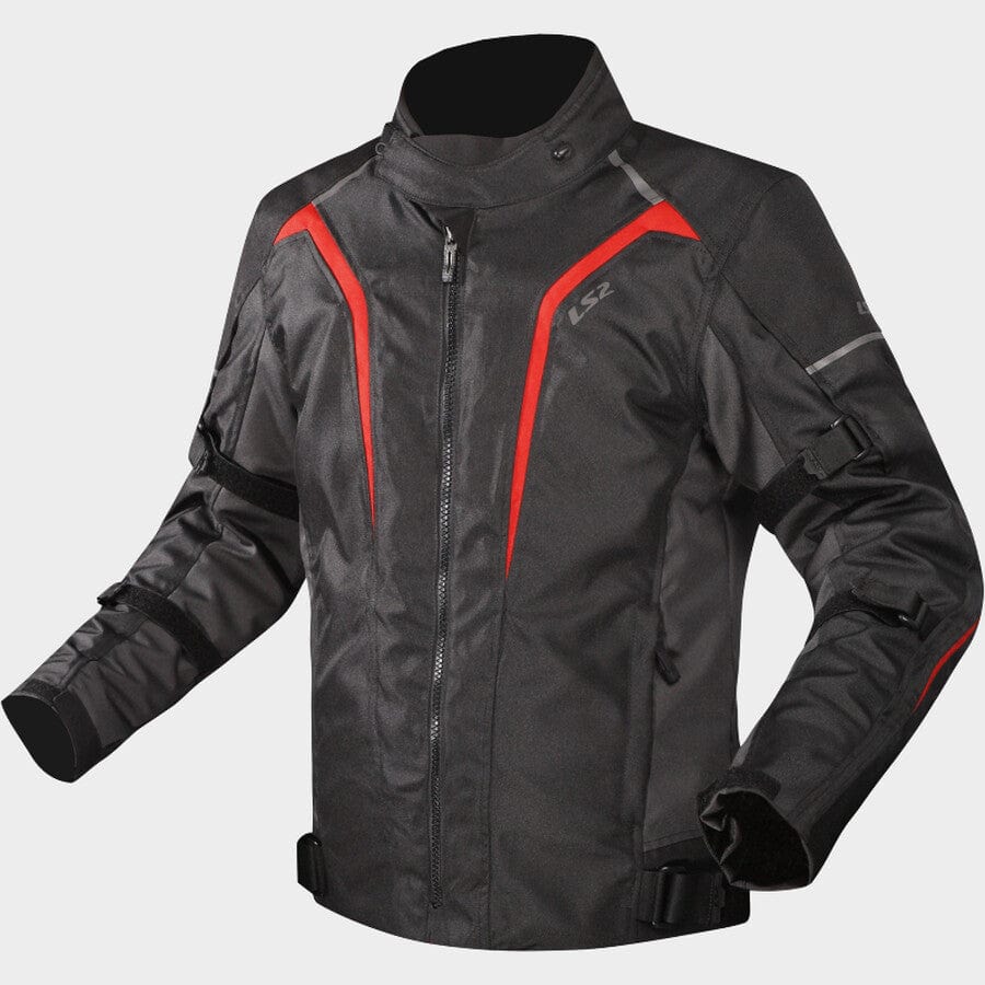 Destination Moto LS2 SEPANG RIDING JACKET BLACK RED