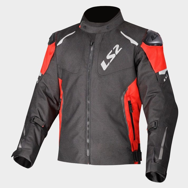 Destination Moto LS2 Zoom Riding Jacket CE Class A Black Red