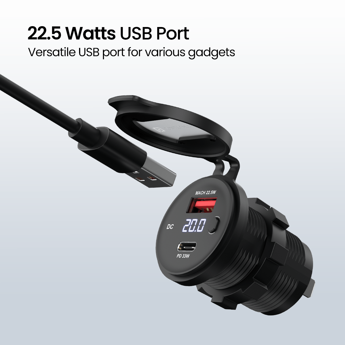 Destination Moto Portronics Spark Motorcycle Mobile Charger