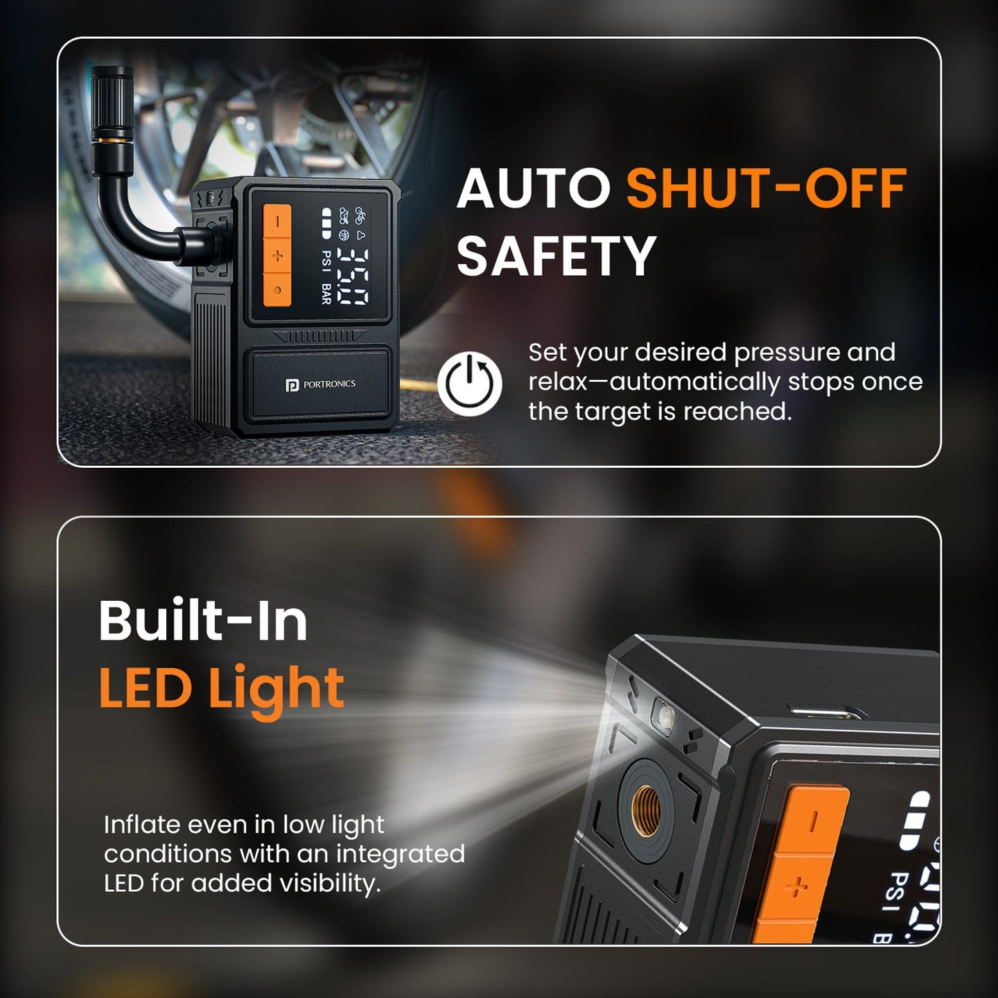 Destination Moto Portronics Vayu Nano Tyre Inflator