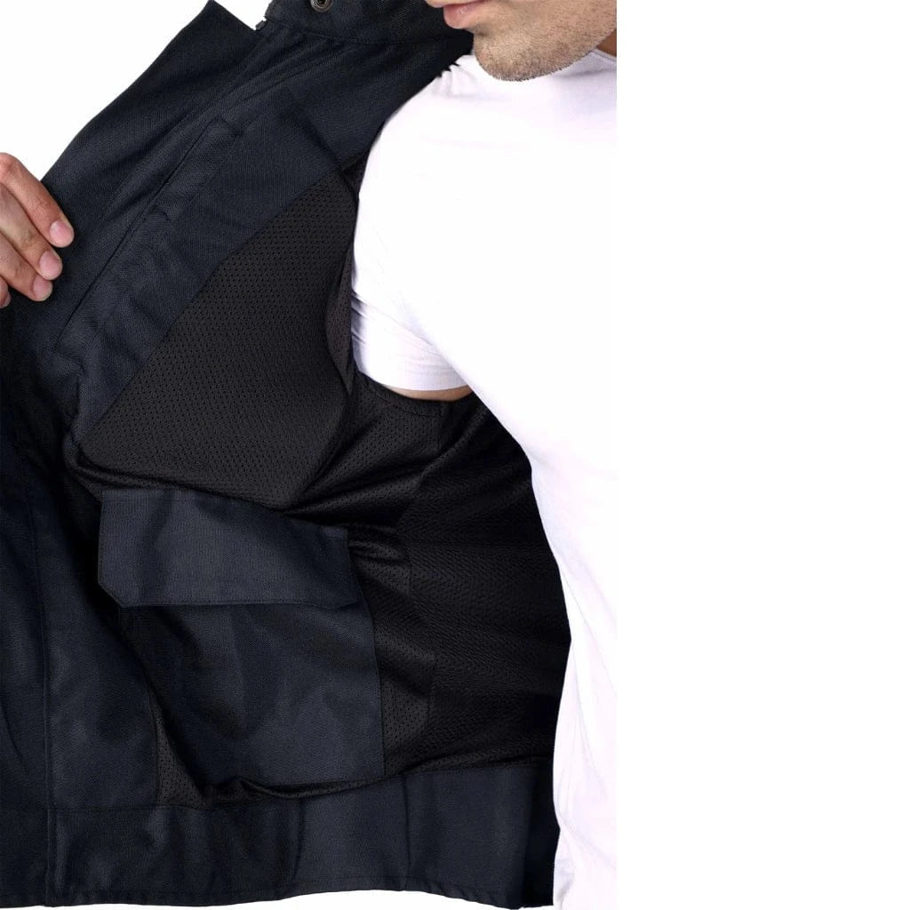 Destination Moto Raida Tourer Riding Jacket | Black Hi-Viz