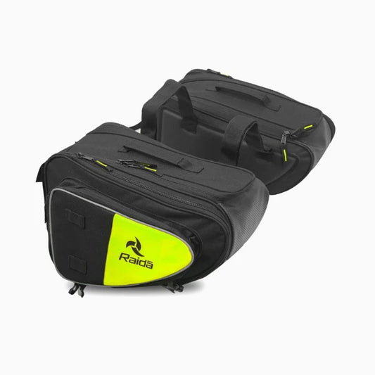 Destination Moto Raida V50 SaddleBags | Hi-Viz