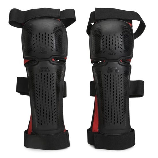Destination Moto ROYAL ENFIELD KNOX CHALLENGER KNEEGUARD CE LEVEL 1 - BLACK & RED