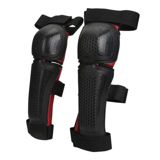 Destination Moto ROYAL ENFIELD KNOX CHALLENGER KNEEGUARD CE LEVEL 1 - BLACK & RED