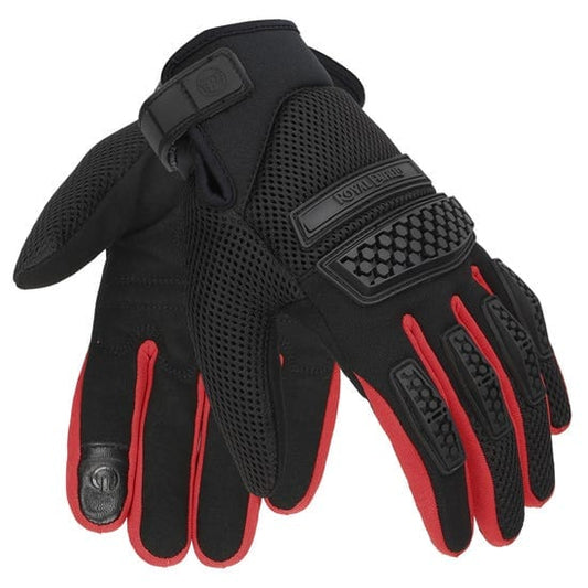 Destination Moto Royal Enfield Urban Hustler Gloves (Red Black)